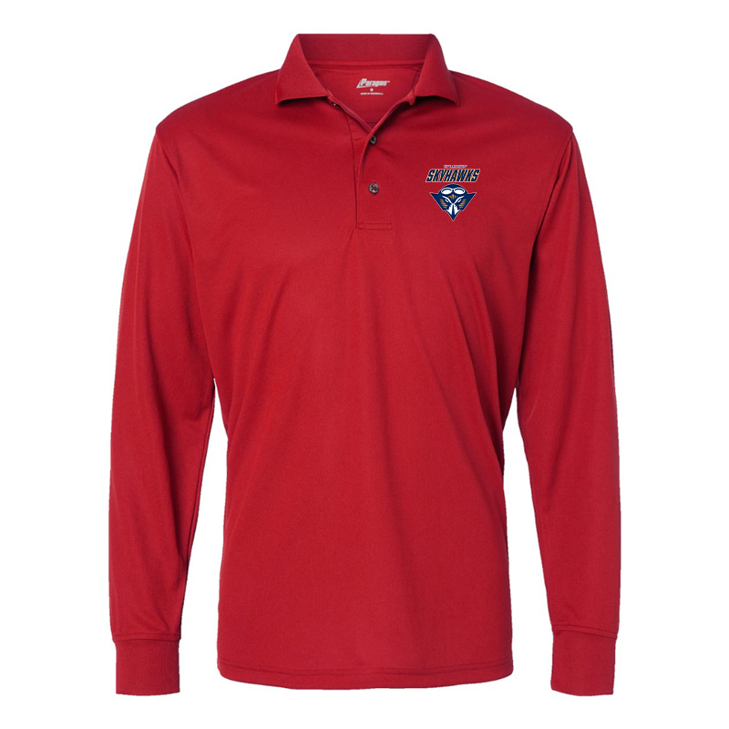 Men's  Tennessee Martin Skyhawks Paragon Prescott Long Sleeve Polo